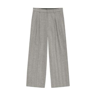 Anine Bing Wide Trousers, female, Gray, Size: M Belen Wide Trousers