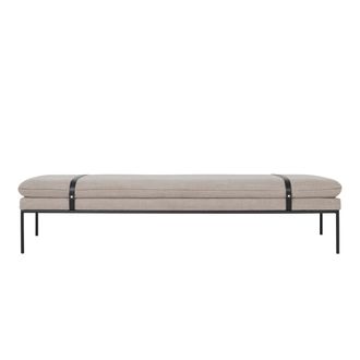 Ferm Living Turn Daybed cotton linen, schwarz / natur