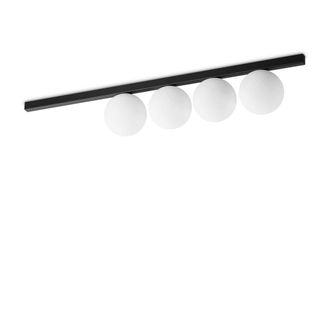 Netlighting Binomio 4 Light Globe Ceiling Light Black