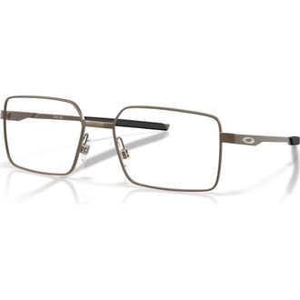 Oakley 54mm Rectangle optical glasses in Grey at Nordstrom