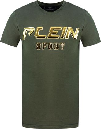 Plein Sport Logo Green T-Shirt