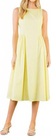 THML Clothing Perfect Midi Dress In Yellow