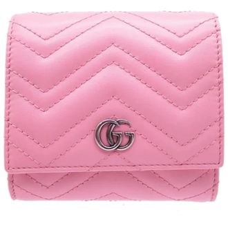 Gucci Pre-owned Wallets, female, Pink, Size: ONE SIZE Pre-owned Leather wallets
