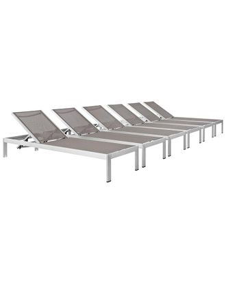 ModWay Shore Set Of 6 Outdoor Patio Chaise Loungers