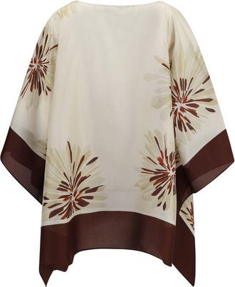 Brunello Cucinelli Womens Multicolor Silk Blouse
