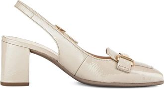 Gabor 70mm Jaconet pumps - women - Patent Leather/Calf Leather/Rubber - 37 - Neutrals