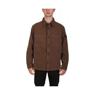HUGO BOSS Lerato Shirt - Heren - Casual Overhemden - Bruin - XL - Katoen - Overhemden