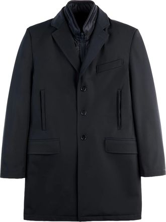 Fay Tailored Blue Stretch Db Coat