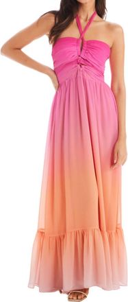 Allison New York Sabine Maxi Dress In Sunset Ombré