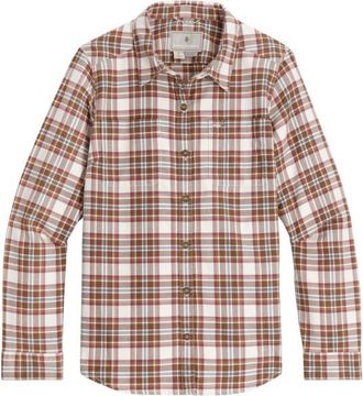 Royal Robbins Lieback Organic Cotton Flannel L/S Bluse für Damen | braun