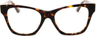 Versace VE3341U108 Tortoiseshell Geometric Full Rim Eyeglasses - Brown