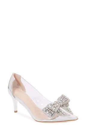Berness Nala Rhinestone Clear Pump in Silver at Nordstrom Rack, Size 8.5