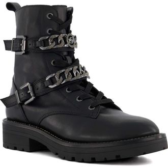 Dune London Plazas Combat Boot in Black at Nordstrom Rack, Size 8Us / 38Eu