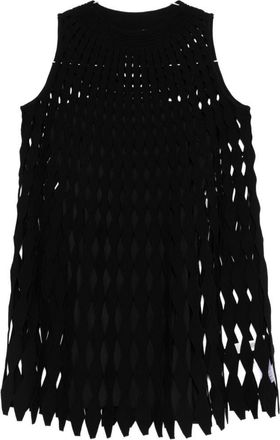 Emporio Armani open gebreide korte jurk