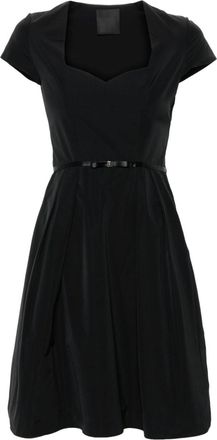 Givenchy 4G-bow taffeta mini dress - women - Cotton/Acetate/Polyester/Silk - 36 - Black