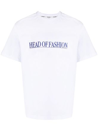 Sunnei logo-patch cotton T-shirt - men - Cotton - M - White