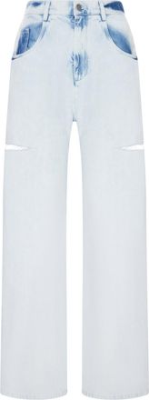 Maison Margiela WIDE-LEG JEANS WITH DISTRESSED DETAILS - Maison Margiela - Woman