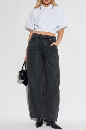 Alexander Wang Wide-leg Jeans, Womens, Black