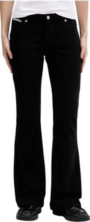 Juicy Couture Stretch Twill Low Rise Flare Jean - Dames - Flared Jeans - Zwart - W30 - Katoen - Jeans