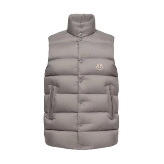 Moncler Tibb Gilet - male - Moncler - Waistcoats - Gray - 2XL - Jackets
