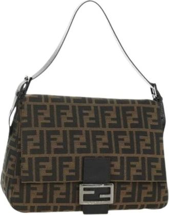 Fendi Pre-owned Vintage Zucca Canvas Shoulder Bag - - Pre-owned - Donna - Marrone - ONE SIZE