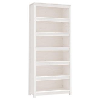 vidaXL Vidaxl - Estanter&iacute;a Madera Maciza De Pino Blanca 80x35x183 Cm