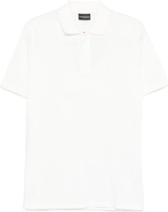 Emporio Armani Travel Essentials Piqu&eacute; Polo Shirt - Heren - Polos - Wit - 3XL - Katoen - Tops