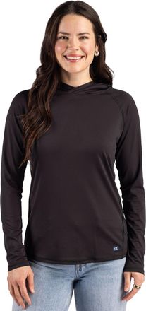 Cutter & Buck Prospect Recycled Featherlight Stretch Womens Hooded Pullover