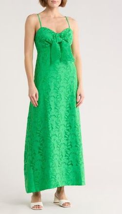 Lilly Pulitzer Sarahlynne Maxi Dress in Fauna Green Palm at Nordstrom Rack, Size 14