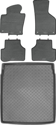 OEM Juego De Alfombrillas De Goma Para Coche Y Alfombrilla Para Maletero Para Volkswagen Passat Cc Fastback (2008-2012)