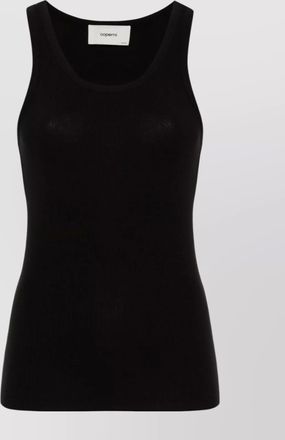 Coperni fine ribbed scoop neck sleeveless top