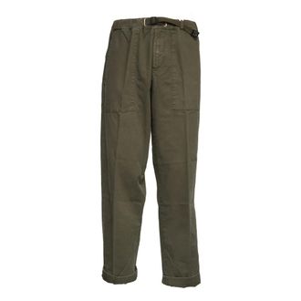 White Sand Straight Trousers, male, Green, Size: XS Straight Trousers