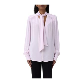 Elisabetta Franchi Silk Tie Neck Blouse