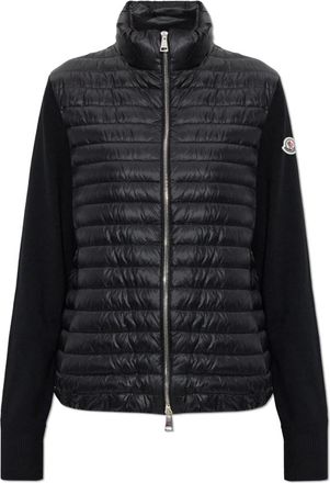 Moncler Gewatteerd Vest - Dames - Vesten - Zwart - M - Wol - Truien & Vesten