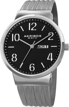 Akribos XXIV Womens Casual Quartz Black Dial Mens Watch P50182