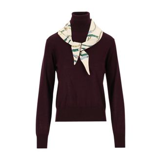 Forte_Forte Maglione Girocollo in Merino Extrafine - - Knitwear - Donna - Rosso - S