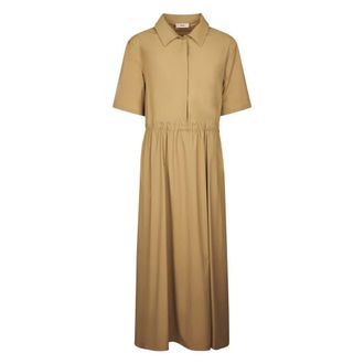 Herno Shirt Dresses, female, Brown, Size: XL Drawstring Dress