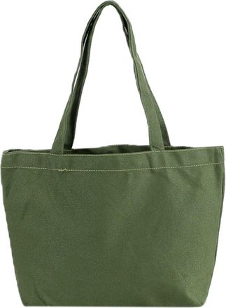 Cabilock Large Capacity Canvas Storage Pouch Shoulder Bag with Thickened Handle for Shopping Travel School Use Lightweight and Portable