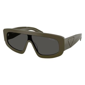 Prada Rectangular Sunglasses - male - Prada - Sunglasses - Green - ONE SIZE - Accessories