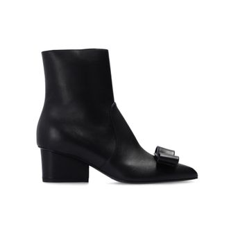 Ferragamo Salvatore Ferragamo Ladies Black Viva Heeled Ankle Bootie, US Size 5