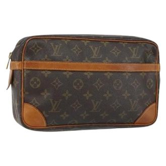 Louis Vuitton Clutch in Canvas Pre-owned - - Pre-owned - Donna - Marrone - ONE SIZE