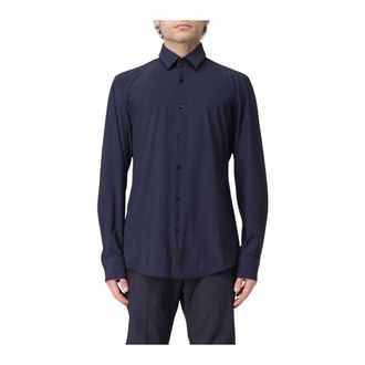 HUGO BOSS Heren, Overhemden, Blauw, Maat: XS