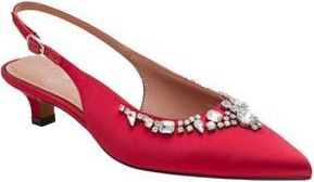 Linea Paolo Crystal Embellished Slingback Pump in Ruby Red at Nordstrom Rack, Size 9.5