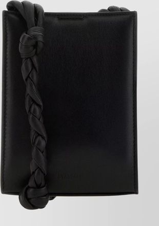 Jil Sander tangle leather crossbody bag