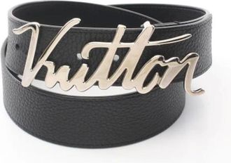 Louis Vuitton Pre-owned Belts, male, Black, Size: ONE SIZE Pre-owned Leather belts