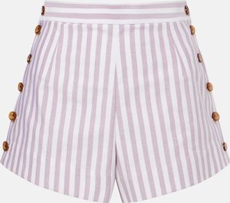Vivienne Westwood Elle pinstripe cotton shorts