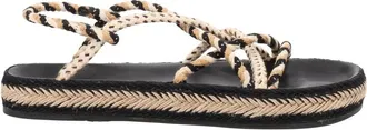 Isabel Marant Kitza Cotton Braided Strap Sandals