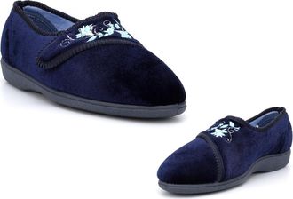 Generic Ladies Washable Slippers Size 8 Ladies Machine Washable Slippers Size 7 Womens Touch Fastening Slipper Womens Memory Foam Slipper Comfort Touch Fasten