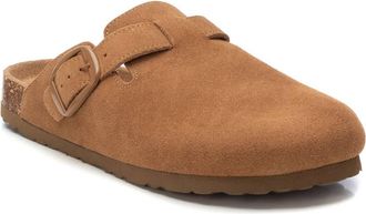 Xti Womens Refresh Collection Suede Clog Mule Flats