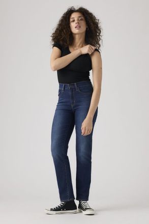 Levi's Vaqueros rectos de tiro alto 724 - Mujer - 23X30 - Lavado oscuro / Chelsea Carbon Glow 2024